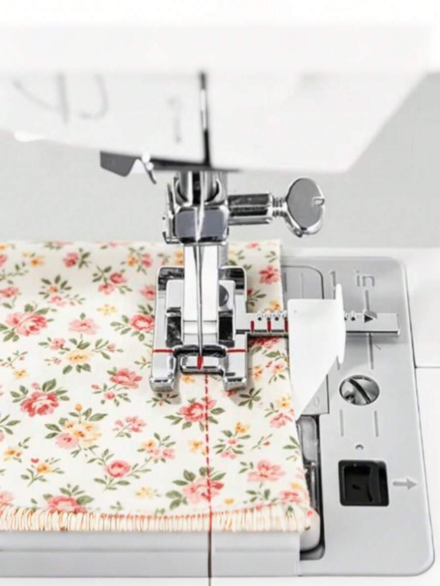 Household Multi-Function Sewing Machine Presser Foot With Ruler/Guide Presser Foot, Sewing Machine Presser Foot With Ruler, Sewing Presser Foot,Adjustable Sewing Machine Additions, Splicing Presser Foot, Suitable For Clothing, Fabric Sewing