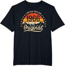 Lokale Lager,Marque,Limited Edition Original 1966 Vintage 60th Birthday Man T-Shirt - 黑色 - 查看 9