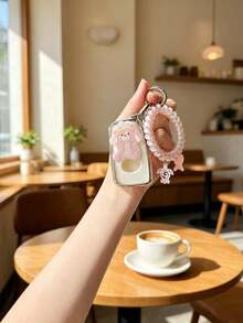 1PC Acrylic Rabbit & Dog Phone Lanyard Compatible With Lexus 4-Button ES200 ES300h RX300 RX570 RX350 ES260 Key Cover Protective Case - Multicolor - View 6