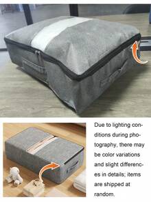 Foldable Underbed Storage Bag, Large Capacity Gray Transparent Storage Bag, Foldable Toy Storage Bag, Moving Packing Bag, Underbed Clutter Storage Bag, Home Storage Box, Bathroom Dirty Laundry Storage Basket, Transparent Home Clothing Sorting Bag,Bedroom Room Decor,Back To School - Multicolor - View 10
