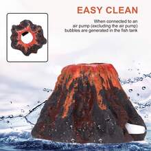火山造型水族裝飾品，由洞穴石灰岩製成，兼具美觀與增氧功能，適合小型魚缸，天然岩石設計模擬火山形狀，優化所有水族寵物的棲息環境 - A型 - 查看 4