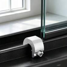 5/10pcs Aluminum Alloy Window Lock Limiter, Sliding Door Window Restrictor, Sliding Curtain Stop Child Safety Lock C-Type Window Lock, Sliding Door Window Metal Safety Clip, Anti-Theft Positioning Stopper - Multicolor - View 8