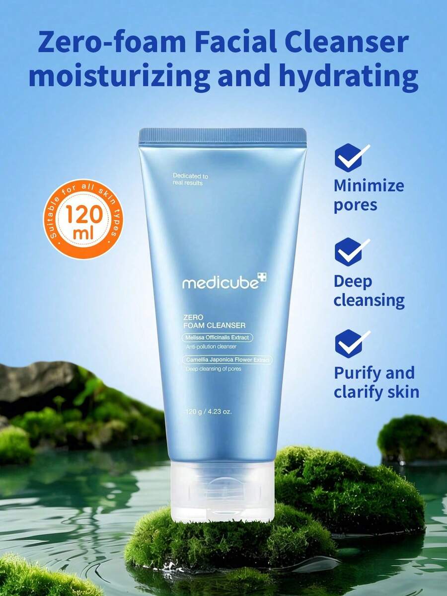 Medicube Zero 溫和 BHA 防污染潔面慕斯 1 瓶 120ml,清除黑頭,適合油性敏感痘痘肌每日護膚 - 新零潔面泡沫 120ml - 查看 1