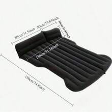 PDZZZD Upgraded Inflatable Mattress For Tesla SUV, High Elasticity Leakproof Car Sleeping Pad With Zoned Support, Ergonomic Rear Seat & Trunk Camping Bed, Ideal For Travel & Outdoor Trips, Must-Have Tesla Accessory - Black - View 3