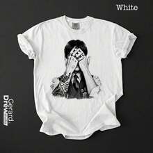 J Ungkook Arirang Tour Grafik T-Shirt 100 K-Pop Shirt - Weiss - Übersicht 7