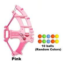 EVA 軟球發射玩具，適合戶外競技遊戲，可用手投擲，特別適合 3 歲及以上兒童，是男孩女孩的絕佳生日或新年禮物 - 粉色 - 查看 12
