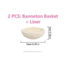 1pc Woven Rattan Bread Fermentation Basket With Liner, Sourdough Baking Basket, Multi-Functional Kitchen Tool, Multiple Sizes Available, Suitable For Fermenting Yeast Bread Dough - Multicolor - View 17