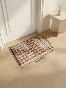1 buah Karpet Ruang Tamu Geometris Cokelat Kemerahan. Cocok untuk Dapur, Ruang Makan, Kamar Tidur, Dekorasi Liburan, Dalam/Luar Ruangan, Kantor, Lobi, Keset Anti Selip, Karpet Kamar Mandi, Lorong, Karpet Area Belajar/Bermain Game. - Rust Brown - View 11