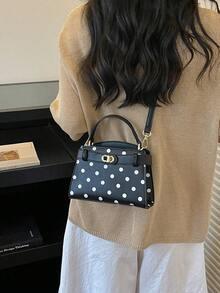 Women's Mini Fashion Versatile Colorblock Casual Handbag - Black - View 4