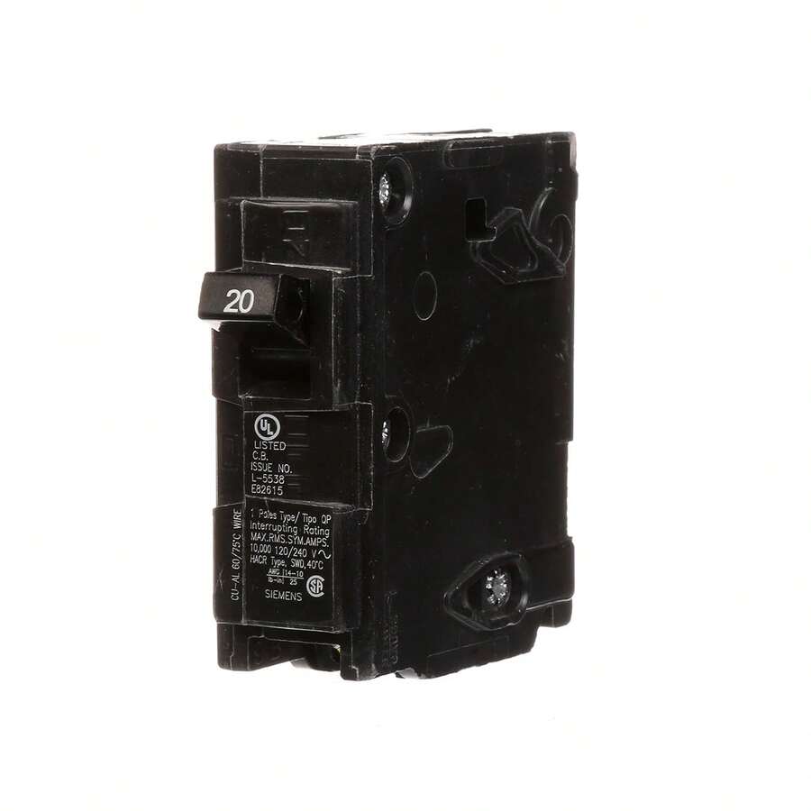 Q120 20-Amp Single Pole Type QP Circuit Breaker - ColorB - View 1