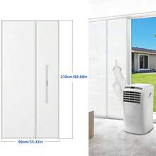Strip Segel Pintu Layar Berresleting untuk AC Portabel dan Pengering Pakaian - Kompatibel dengan Pintu Geser AC Portabel Seri Pintu Dorong-Tarik Berresleting - Putih - View 11