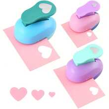 Heart-Shaped Lever Punch, Heart Hole, Suitable For Wedding, Cardstock, Gift Wrapping, Greeting Cards, School Supplies, Back To School Essentials - Multiple Styles - View 3
