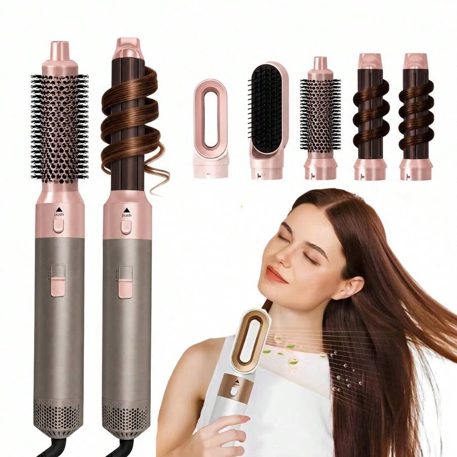 Escova Secadora de Cabelo 5 em 1 Multifuncional 110v 220v Reduz Frizz e Modela