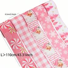 聖誕 Kokir 緞面編織緞帶 DIY 蝴蝶結裝飾 禮品包裝 聖誕場景派對彩色緞帶 - 多色 - 查看 5