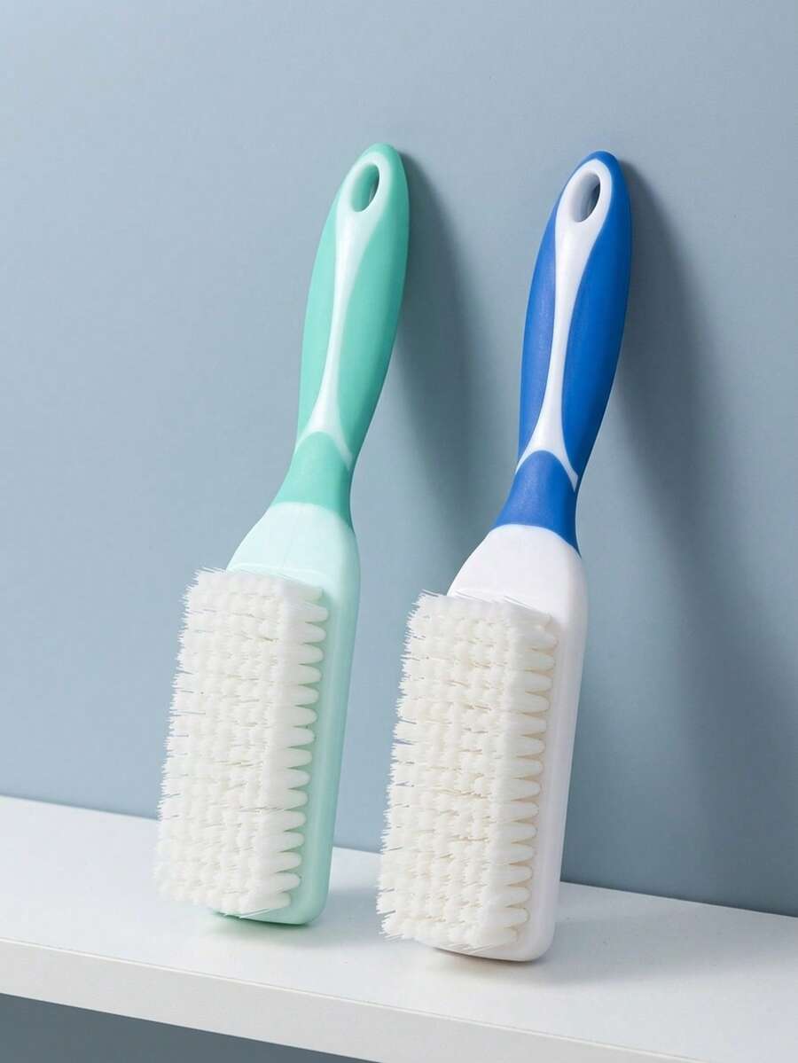 1pc Thickened Multi-Functional Shoe & Clothing Brush, Soft Non-Scratch Bristles, Ultra-Fine High-Density Cleaning Tool, Multiple Colors Available - Home Essential, Suitable For Sneakers, Fabric Care And Daily Washing