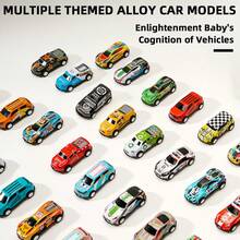 UINLE Baby 22/32/52pcs Children's Alloy Toy Cars - Storage Box Set, Friction-Powered Sliding Cars, Push-Pull Mini Racing Car Models, Kids Toy Cars, Boys Toy Cars, Desktop Racing Toys, Random Pattern Matching, Birthday Gifts, Holiday Gifts, Back To School Gifts For Boys And Girls - Multicolor - View 3