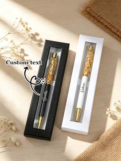 Customizable Metal Ballpoint Pen, Personalized Teacher Pen, Customized Neutral Pen (With Gift Box) - Surprise Gift For Friends, Classmates, Family, Creative Gift, Customizable Writing Pen, Christmas Gift, Friends, Couples, Home, Office