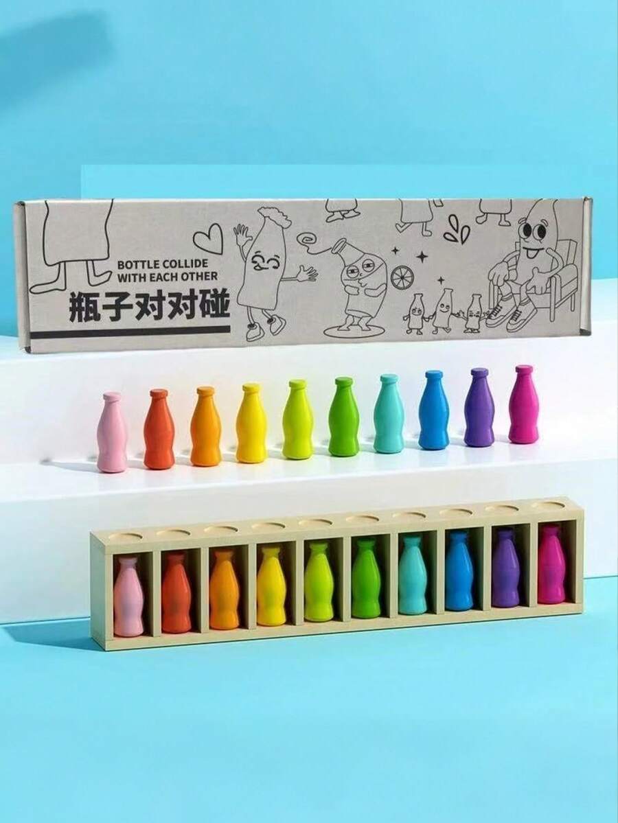20 Colorful Bottles Memory Challenge Board Game, Matching Game To Train Thinking And Memory, Educational Exercise To Inspire Thinking And Memory, Suitable For Family Gatherings, Memory Competitions, Great Christmas Holiday Gift