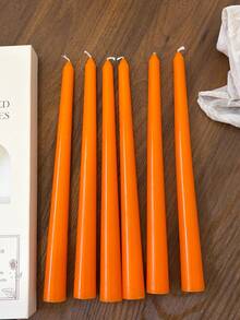 25cm Orange Gift Box Scented Candle Set, Soy Wax Made, Smokeless Fragrance Candle, 4 Hours Burn Time, Autumn, Halloween Home Decor Candle, Essential Atmosphere Candle, Suitable For Gifting To Friends, - Orange Cone Long Pole - View 17