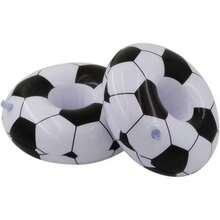 3pcs Inflatable Soccer Cup Holder, Perfect For Beach Party, PVC Material, Lightweight And Easy To Inflate, Fun Inflatable Beverage Tray, Suitable For Tropical Hawaiian Party And Events - Multicolor - View 6