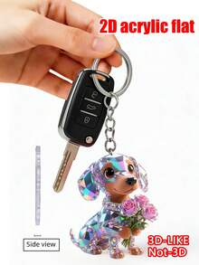 2D Flaches Design Süßer Umarmender Katzen Schlüsselanhänger, Modischer Katzen Thema Party Schlüsselanhänger, Taschen Dekoration. Geeignet für Werbegeschenke, Verpackungsdekoration, Auto Hängedekoration, Rucksack Dekoration, Autoschlüssel Dekoration. Ein durchdachtes und warmes Geschenk für Schulanfang, Lehrertag, Muttertag, Geburtstag und andere Feste. - Verschiedenfarbig - Übersicht 10