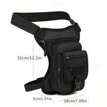 1pc Men's Multifunctional Waist Bag, Nylon Material, Motorcycle Thigh Bag, Riding Leg Bag, Motorcycle Waist Bag, Rider Crossbody Bag, Riding Gear, Outdoor Storage Tool, Suitable For Outdoor Sports, Running, Cycling - Multicolor - View 11
