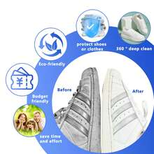1 pezzo Borsa per il lavaggio delle scarpe 360° durevole, appositamente progettata per ridurre il rumore e prevenire la deformazione, borsa per il lavaggio domestico, borsa di protezione per le scarpe, borsa per il lavaggio riutilizzabile, adatta per sneaker, scarpe in tela, scarpe da uomo, scarpe da donna - multicolore - Visualizzare 2