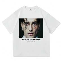 Damiano David Funny Little Fears-Shirt Damen Harajuku Ästhetik Next Summer-Shirt Hochwertige Vintage-Shirts - X300-1 weiß - Übersicht 2