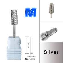 6.6mm Large Trapezoidal Tapered Barrel-Shaped 3-Color Tungsten Carbide Nail Drill Bit - Silver - View 10