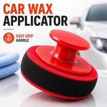 Car Wax Applicator Pad Set With Detachable Handle, Foam Sponge Cleaning Pad, Suitable For Waxing And Polishing - 1 Handle 5 Pads - View 3