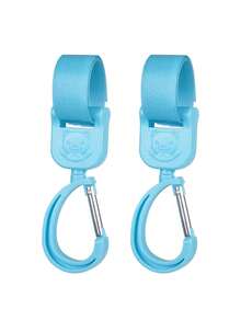 2pcs Universal Bicycle Handlebar Hooks, 360° Rotatable, Cartoon Bear Stroller Hooks With Adjustable Nylon Fasteners, Suitable For Bicycles, Electric Bikes, Skateboards, Motorcycles, Baby Strollers, Outdoor Bicycle Accessories, Storage Clips - Multicolor - View 9