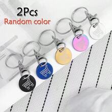 1/2/3/4/5/6 Buah Gantungan Kunci Keranjang Belanja Stainless Steel, Hiasan Ransel yang Indah, Gantungan Kunci Unik, Gaya Minimalis Klasik dan Modis, Cocok untuk Pemakaian Sehari-hari Pria dan Wanita - Beraneka warna - View 16