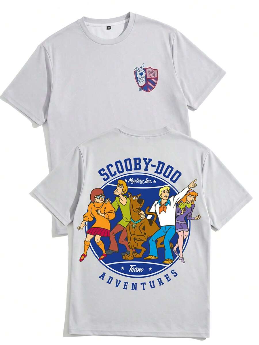 Strevion SCOOBY-DOO Men's Cartoon Graphic Short Sleeve Crew Neck T-Shirt - Multicolor - View 1