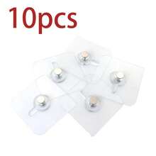 Picture Frame Wall Hooks, Transparent Reusable Adhesive Hooks, Waterproof And Oil-Resistant, Bathroom And Kitchen Wall Hooks - Multicolor - View 14