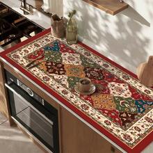 1 pieza Tapete secador de platos, tapete para cafetera, elegante patrón floral tradicional retro, diseño exquisito de bloques de color, fuerte absorción de agua, adecuado para mesa de comedor, cafetería y cocina, tapete de drenaje multiusos, regalo para el hogar, decoración de mesa - XYLSD-646 - Ver 7