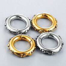 1件 6mm 哥德式三位一體耳擴張器 316L不鏽鋼耳擴 身體穿刺飾品 暗黑風格 中性款 - 1674 - 查看 4
