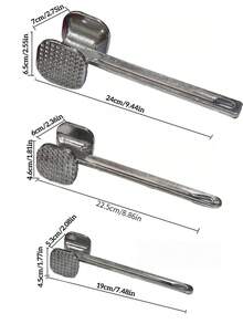 1pc Meat Tenderizer, Pork Chop Tenderizer, Double-Sided Meat Hammer, Kitchen Tool, Household Meat Hammer, BBQ Tool, Suitable For Potatoes, Hamburger Patties, Pancakes And Various Foods - Multicolor - View 11