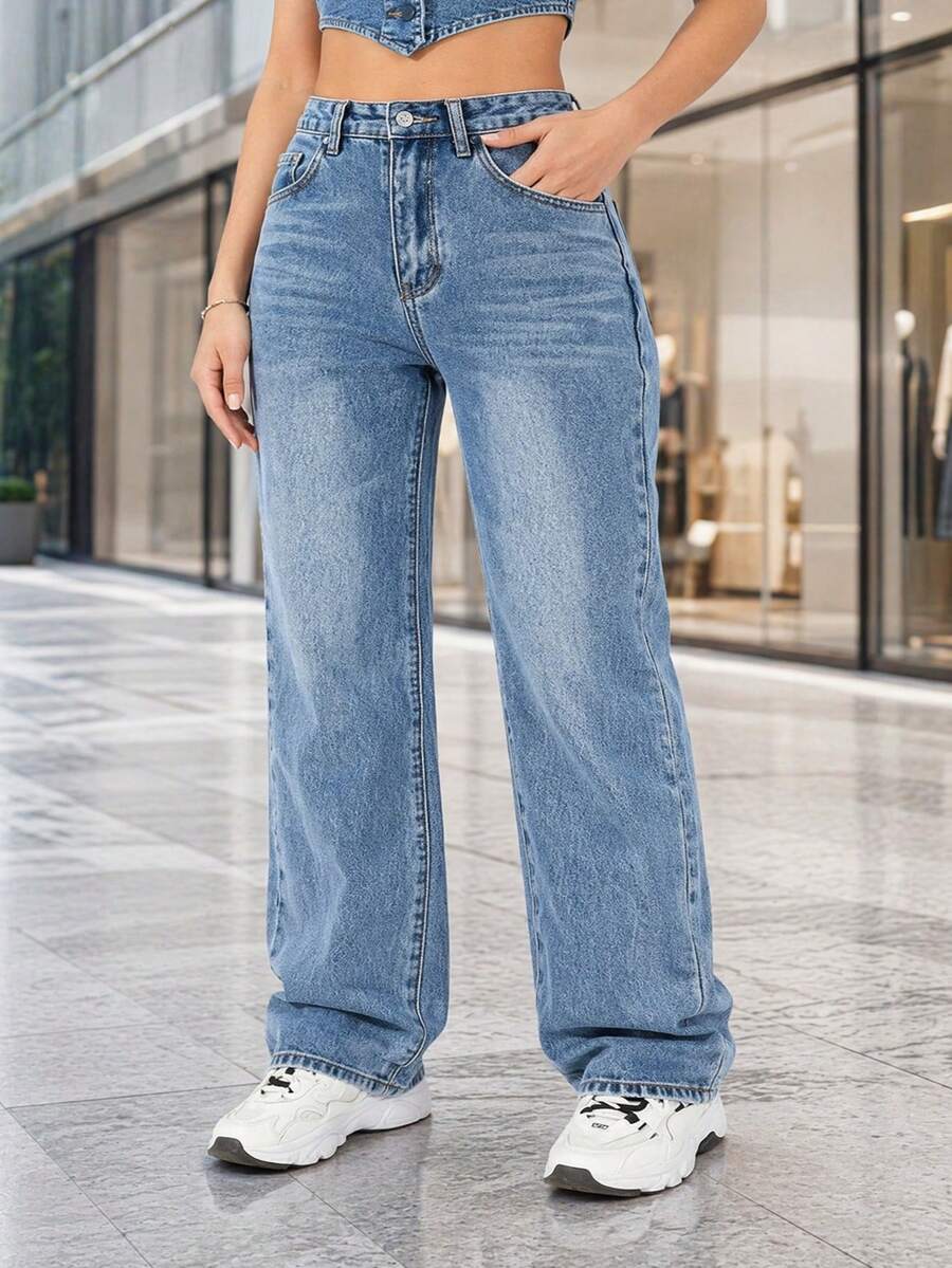 Women Jeans - Blue - View 1