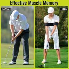 Golf Swing Arm Training Aid, Anti-Slip Golf Swing Connector Strap, Portable Swing Practice Equipment, Suitable For Golf Beginners And Enthusiasts, Dedicated Accessory For Correcting Swing Posture - Multicolor - View 10