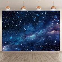 1-Piece Package, With A Background Cloth And A Decorative Background Photo Prop For The Theme Of The Starry Night Sky And Space Galaxy. The Background Banner Is Suitable For Indoor And Outdoor Decoration And Studio Props. - Multicolor - View 11