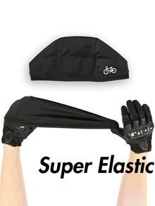 1/3pcs Bicycle Pattern Printed Helmet Liner Cap, Breathable Mesh Sweat-Absorbing Dome Knit Cap, Lightweight Helmet Inner Cap, Suitable For Road Cycling, Motorcycle Riding And Sports - Multicolor - View 3