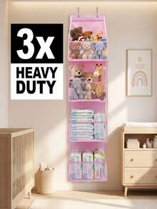 1pc 4-Tier Over-The-Door Hanging Storage Bag, Cosmetic Wall-Mounted Organizer Bag, Large Capacity Hanging Storage Bag, Suitable For Kitchen, Bathroom, Closet, Bedroom, Dorm, Diapers, Toys. Decor, Holiday, Room, Bedroom, Home Storage - Multicolor - View 6