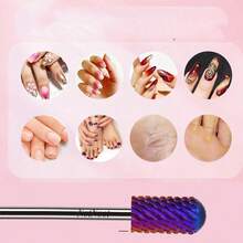 NotNoot Professional Nail Drill Bit 3/32'' Carbide Tungsten Multi-Function, Suitable For Manicure, Pedicure, Cuticle Treatment, Gel Polishing, Purple, Bi-Directional Rotation - Multicolor - View 7