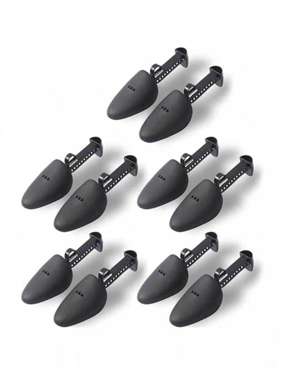 2pcs Adjustable Length Shoe Trees, Plastic Shoe Shapers, Shoe Support Racks, Suitable For Travel - Multiple Styles - View 1