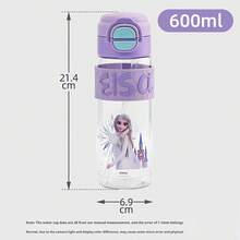 Disney 迪士尼夏季卡通可愛涼感水杯，防漏便攜直飲與吸管塑料杯，適合戶外、居家與野餐，送給家人朋友的完美生日禮物 - 彩色 - 查看 9