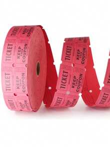 200/1000 Blue /RedRaffle Tickets, 2 Rolls Of 100/500 – Double Tickets For Events, Fundraisers, Prizes, And More Yard, Garage & Car Drying 1 - View 11