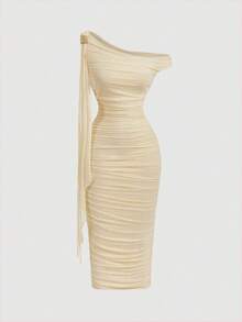 Women Short Dresses - Navy Blue - View 6