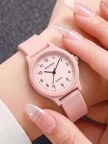 JasonRolls 5PCS Women's Wristwatches Vintage Classic Minimalist Round Dial Exquisite Digital Scale Elegant Women's Quartz Watch Suitable For Daily Casual Decoration, Holiday Parties, Valentine's Day, Anniversary, Wedding, Christmas And Other Occasions Also The Best Holiday Gift For Family And Friends Christmas Gift - Multicolor - View 8