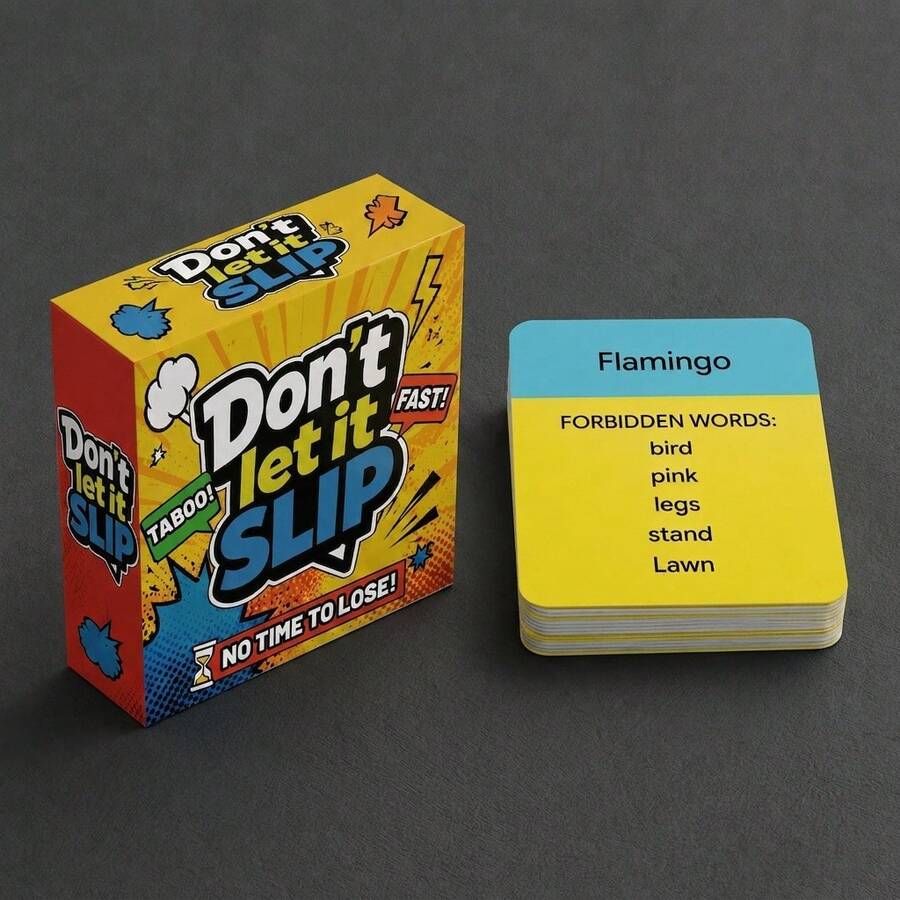 Spanish Popular Taboo Card Game 50 Selected Word Cards, Outdoor Camping Travel Pocket Edition Bestselling Party Board Game, Social Icebreaker Tool, Gathering Party Game, Desktop Card Game, Creative Paper Card Game, Modern Pop Style, Portable Board Game, English Version - View 1