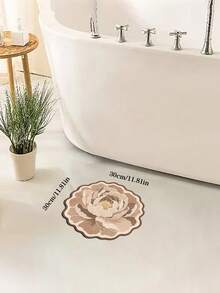1pc Floral Pattern Design Bathroom Mat, Bathroom Rug, Door Mat, Small Rug, Carpet, Floor Mat, Home Decor, Area Rug, Outdoor Mat, Home Decor, Area Carpet, Bedroom Rug, Washable Carpet - A - View 15